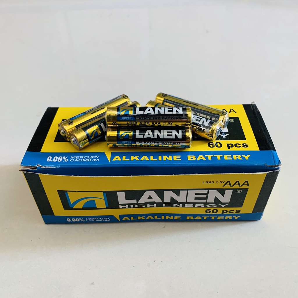 Pin AAA Lanen 1,5V Pin 3A Alkaline LR03 Loại Rẻ Dùng Cho Điều Khiển