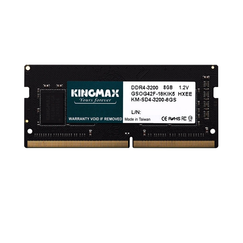 Bộ nhớ/ RAM laptop KINGMAX 8GB (1 x 8GB) DDR4 3200MHz - Bảo hành 36 tháng