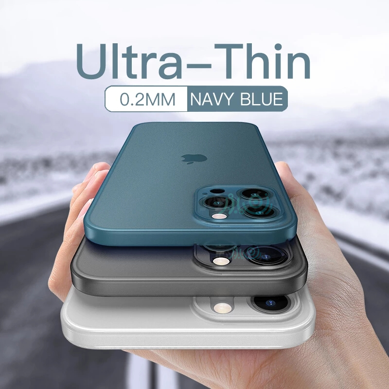 Ốp lưng mờ siêu mrong chống sốc bảo vệ thấu kính cho iPhone 12 11 Pro Max X XR XS Max 7+ 8 Plus SE 2020 12 mini | BigBuy360 - bigbuy360.vn