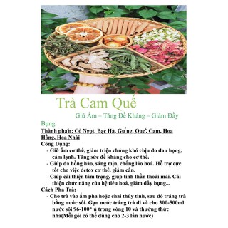 Trà detox cam - quế
