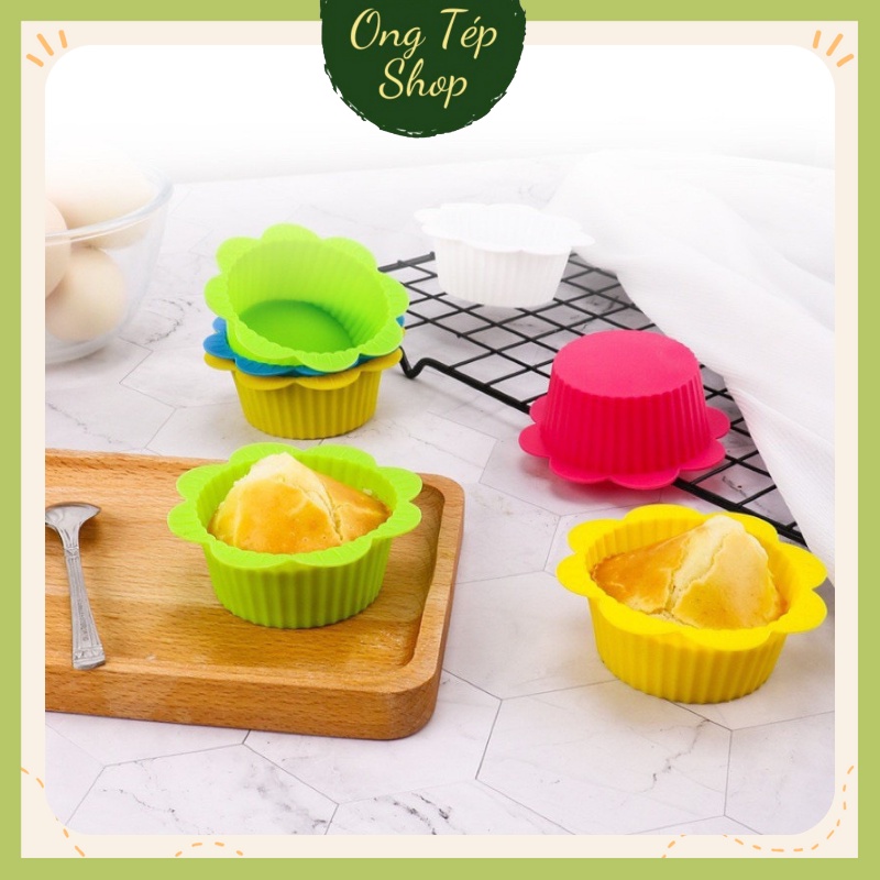 Khuôn làm bánh cup cake chất liệu silicon