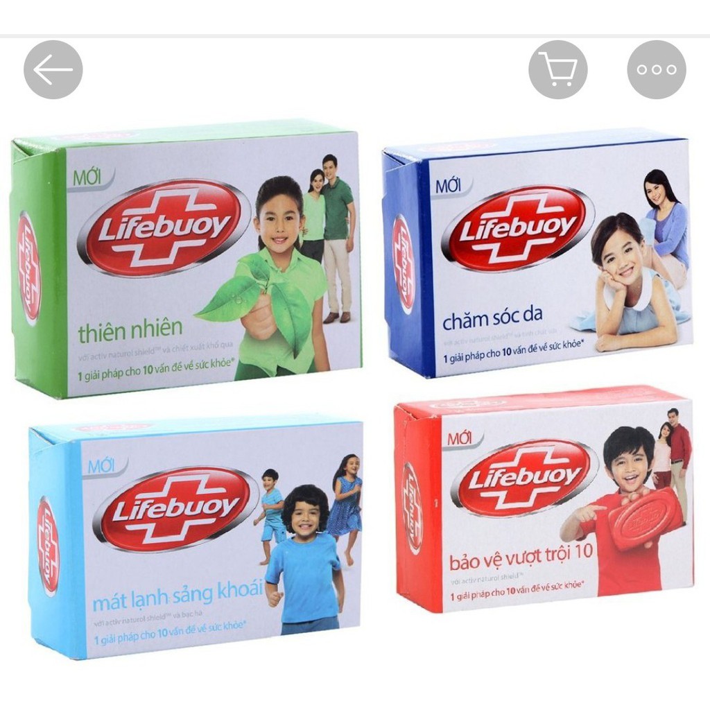 COMBO 2 BÁNH Xà Bông Lifebuoy Rửa Tay Hộp 90g