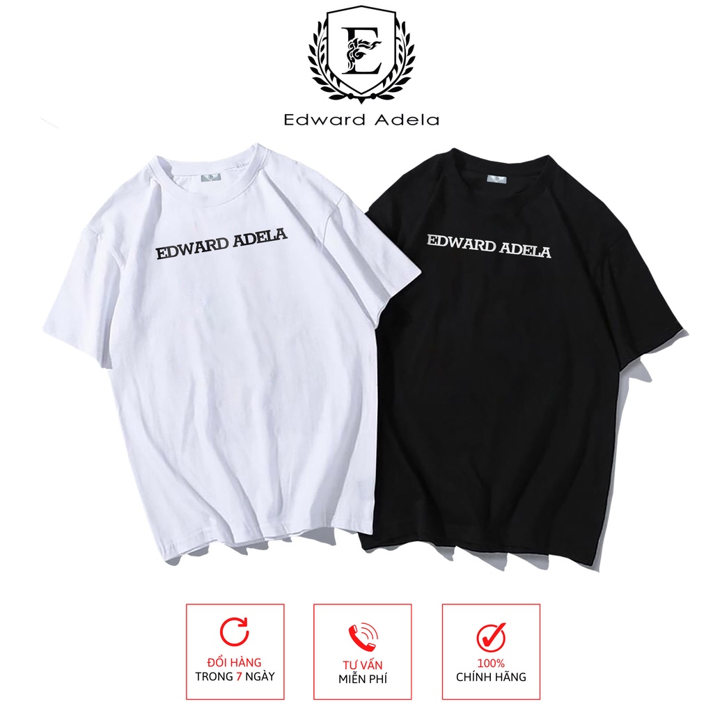 Áo thun tay lỡ Edward Adela form Unisex. Áo phông tay lỡ chất liệu 100% cotton local brand.