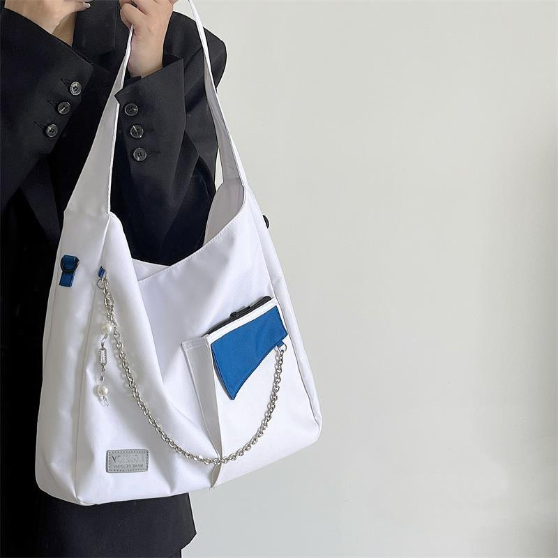 Túi Đeo Vai Bằng Vải canvas Thiết Kế niche Dành Cho Nữ