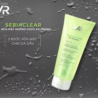 Sữa rửa mặt cho da dầu SVR Sebiaclear gel moussant 200ml