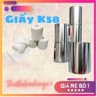 Giấy In Hoá Đơn Khổ K58x38 Chuyên In Nhiệt, In Bill - Chính hãng, Chất Lượng Cao