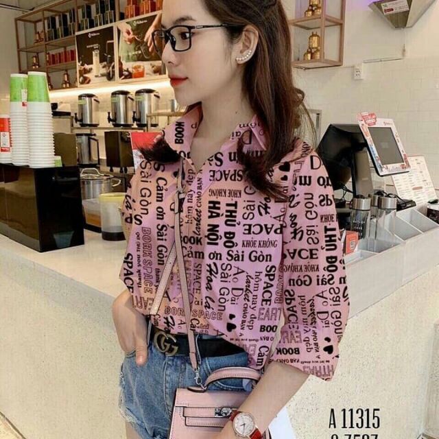 Áo sơ mi chất vải kate lụa