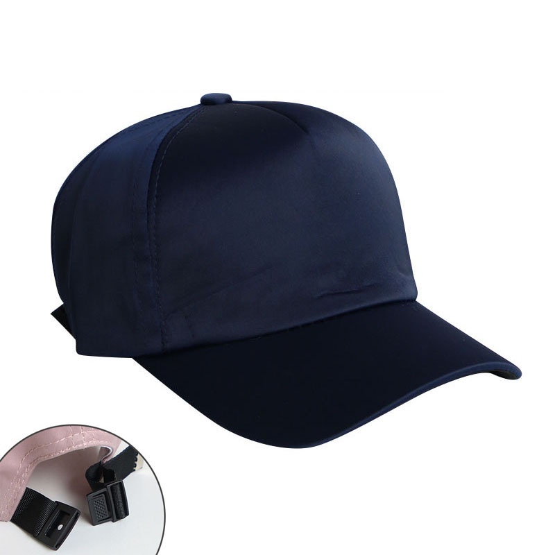 Mũ Lưỡi Trai Bằng Lụa Satin Phong Cách Hip Hop Thời Trang Xuân Hè Có Thể Điều Chỉnh Cho Bé