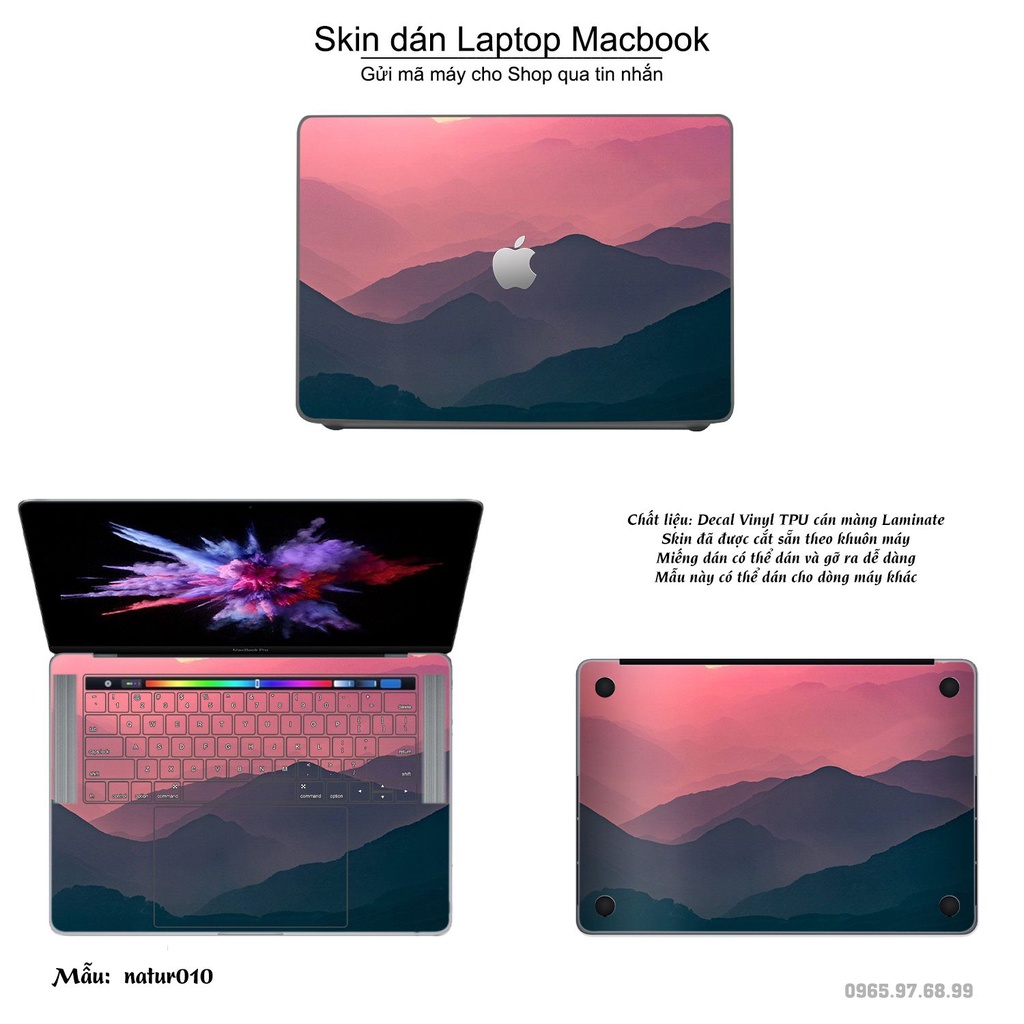 Skin dán Macbook mẫu thiên nhiên (đã cắt sẵn, inbox mã máy cho shop)