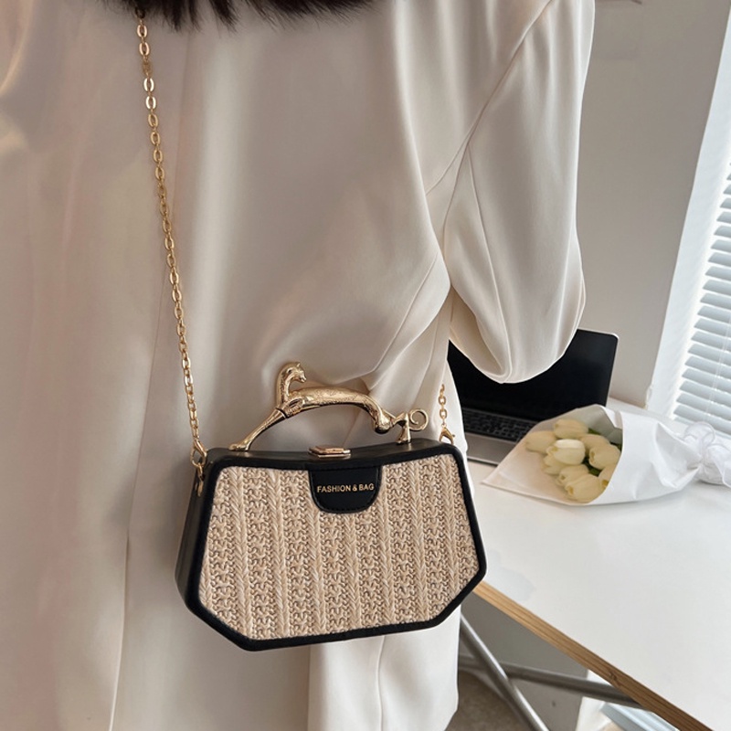 Túi Đeo Chéo Hình Vuông Cỡ Nhỏ Phong Cách Cổ Điển Thời Trang Cho Nữ