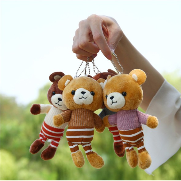Móc khóa gâu bông mini size 10cm siêu dễ thương MKZ127