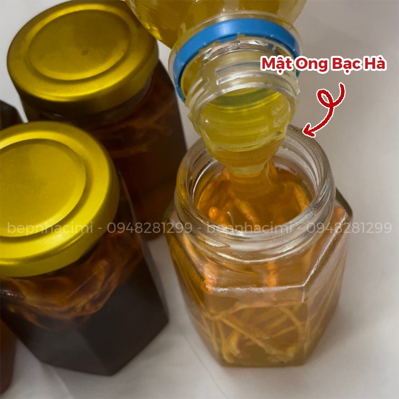 15gram Đông Trùng Hạ Thảo Ngâm Mật Ong Hũ 100ml - Bếp Nhà CIMI