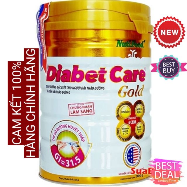 Sữa Bột Diabet Care Gold 900g dành cho người tiểu đường