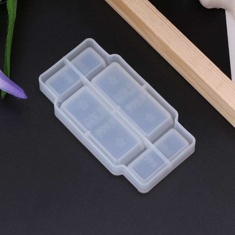 Khuôn silicone dùng tạo hình thỏi vàng DIY tiện dụng