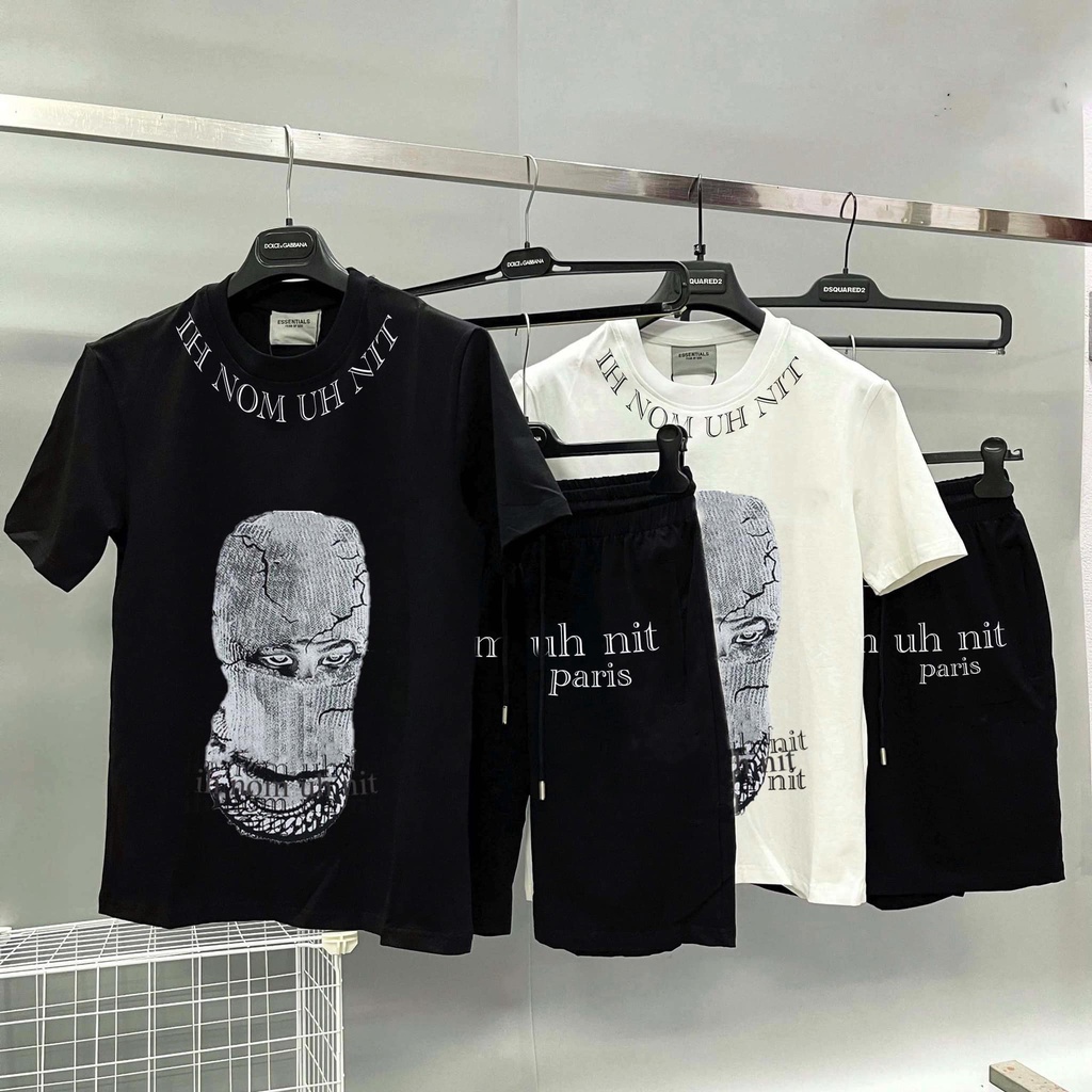 Bộ Thun Nam Hè Bộ Quần Áo Thun Nam In Hình Mặt  Chất Liệu Thun Thoáng Mát