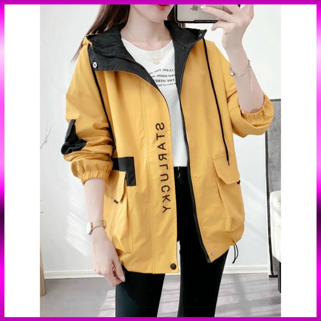 ( HÌNH THẬT ) ÁO KHOÁC KAKI HỘP HÀN QUỐC  IN CHỮ STAR LUCK | BigBuy360 - bigbuy360.vn