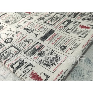 Vải bố, vải canvas mẫu tờ báo