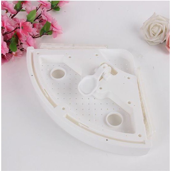 Kệ góc hút chân không, giá để đồ nhà vệ sinh, kệ góc, kệ treo tường [không cần khoan vít]