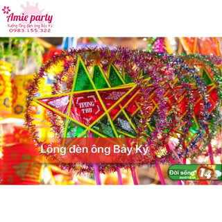 50 Lồng Đèn Ngôi Sao Kiếng 4 tấc 5 tấc - Lồng Đèn Trung Thu