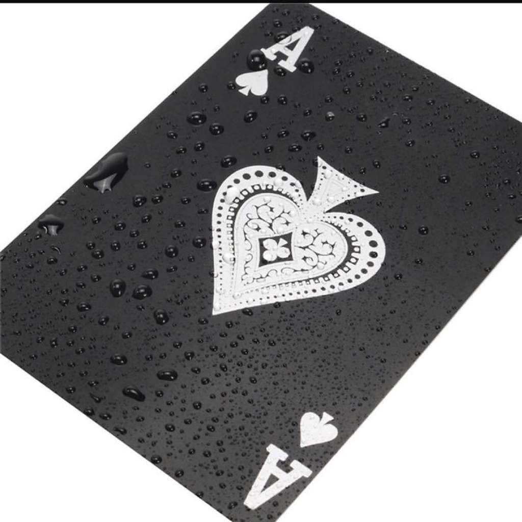 Bài tây poker nền đen cao cấp chọn màu bằng nhựa PVC chống thấm nước chính hãng dododios