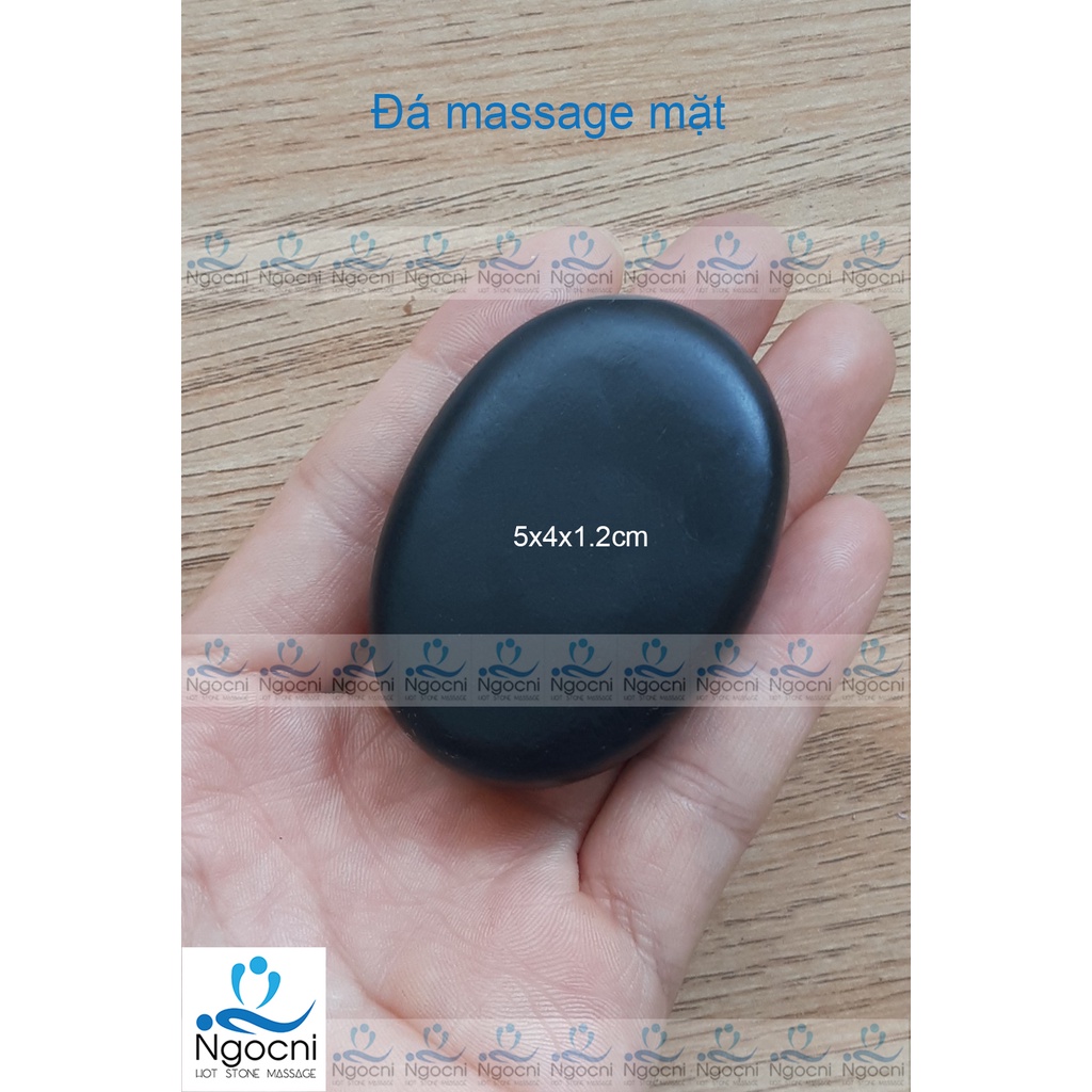 Đá Nóng Massage Mặt (1 viên) Đá được mài thủ công từ đá tự nhiên nguyên khối