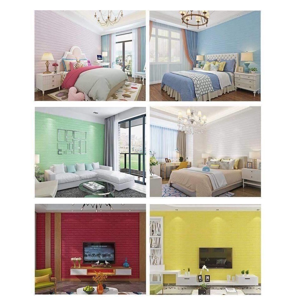 Xốp dán tường giả gạch 3D - Khổ lớn 70x77cm | BigBuy360 - bigbuy360.vn