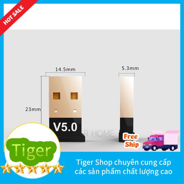 USB Bluetooth 5.0 Thu phát bổ sung bluetooth cho máy tính để bàn, cho laptop bị hỏng bluetooth USB V5.0 CSR DONGLE