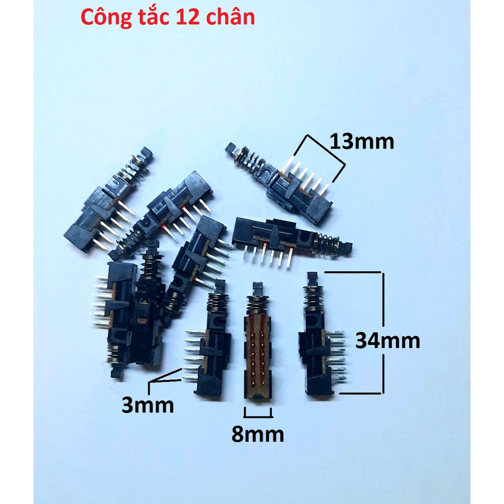 Công tắc nhấn nhỏ 12 chân