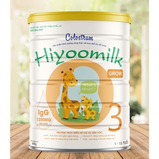 Sữa bột Hiyoomilk Grow Hộp 900g