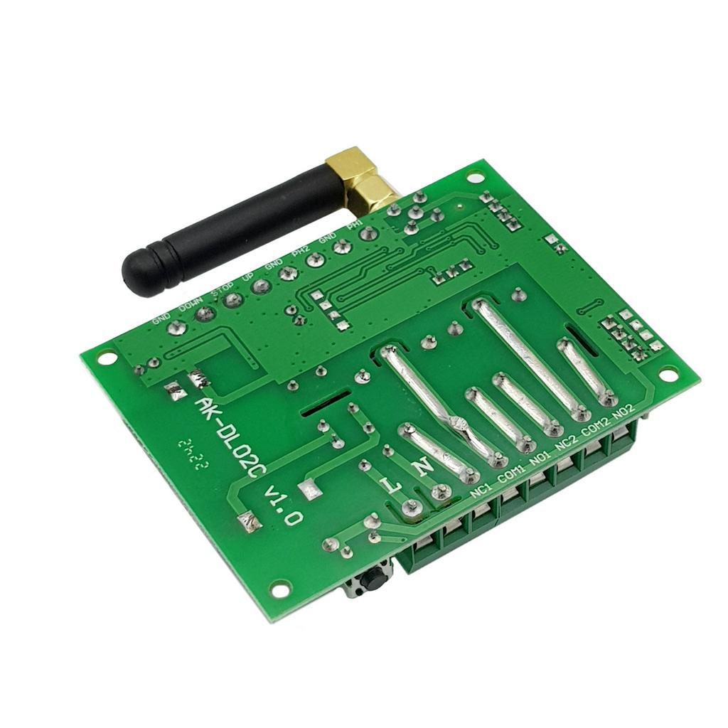 Mạch đảo chiều động cơ từ xa, bật tắt 2 thiết bị 10A AC DC