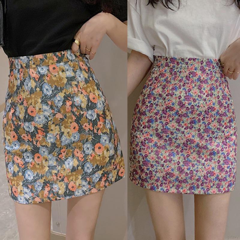 Chân Váy Lưng Cao Họa Tiết Hoa Cúc Xinh Xắn Thời Trang Theo Phong Cách Hàn Quốc Dành Cho Nữ