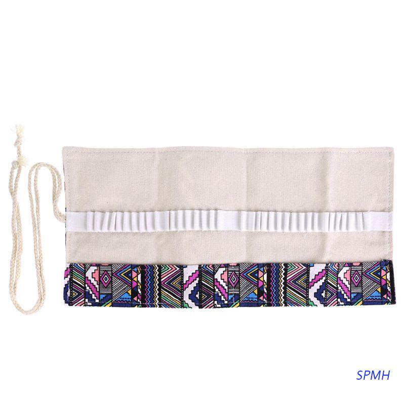 Túi Cuộn Canvas Siêu Bền 36/48/72 Ngăn Đựng Bút