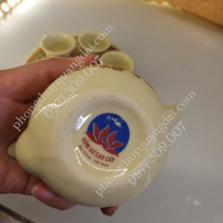 Ấm chén thờ vàng bát tràng