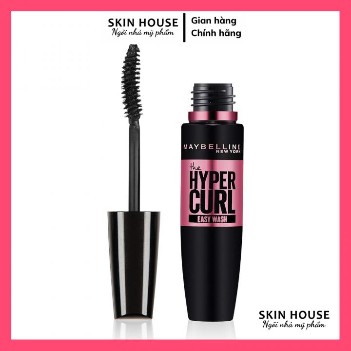 Mascara Maybelline New York Hyper Curl Waterproof Dài Mi và Cong Mi Chuốt Mi Đen Không Lem Không Trôi 9.2ml