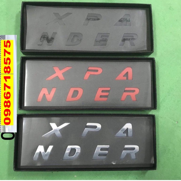 Logo Chữ 3D Inox Xpander dán cappo