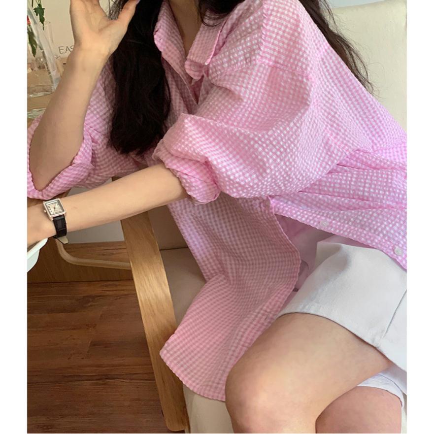 Áo Sơ Mi Nữ Tay Dài Dáng Rộng Phong Cách Hàn Quốc Thời Trang Mùa Thu Mới 2022