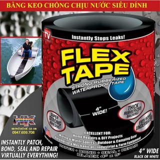 Miếng vá thông minh Flex Tape- Băng keo chịu nước, chống thấm siêu dính, Siêu dính, chống thấm nước, Siêu băng dính Flex
