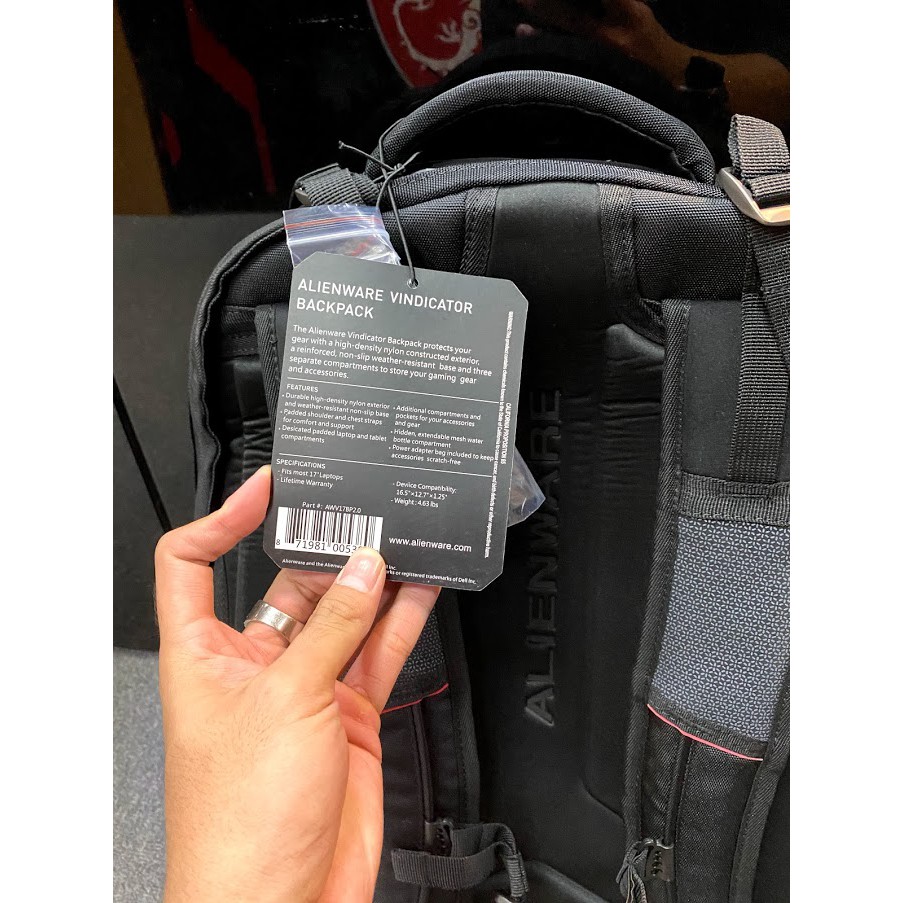 Balo Dell Alienware 15.6 17.3 inch bản đỏ