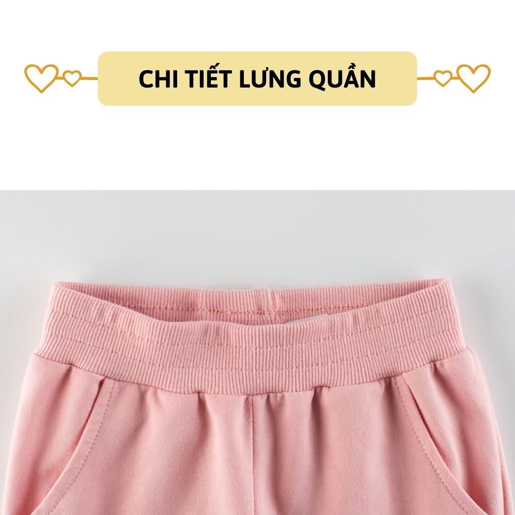 Quần thun dài bé gái 27Kids Quần thu đông nữ 100% Cotton cho trẻ từ 2-10 tuổi GLPE2