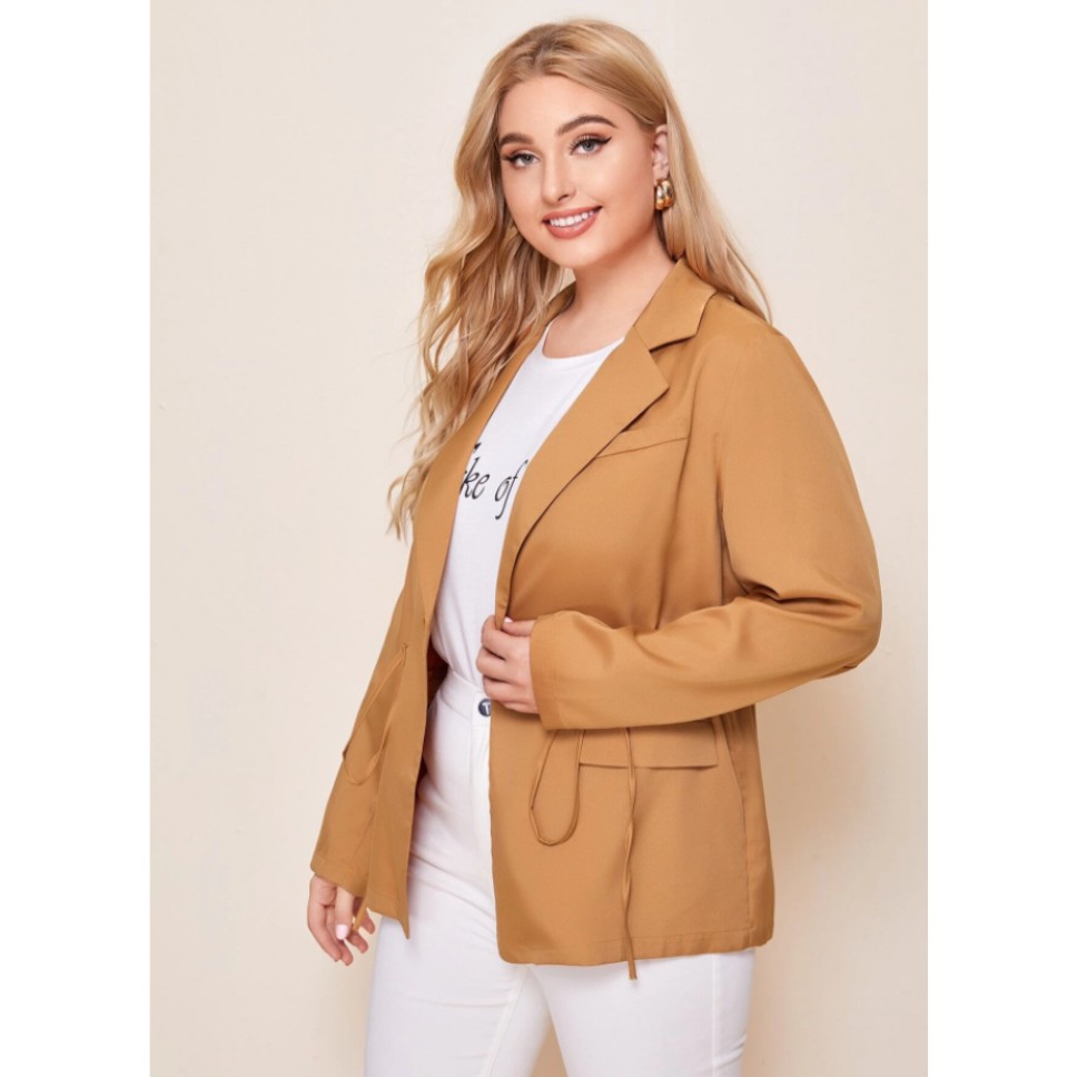[BIGSIZE] ÁO KHOÁC VEST BLAZER MÀU VÀNG TRƠN THANH LỊCH 70-110KG - AK97 | BigBuy360 - bigbuy360.vn
