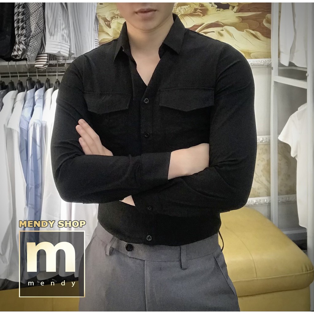 Áo Sơ mi Nam Hàn Quốc Chất đũi lụa Dài tay MENDY SHOP | BigBuy360 - bigbuy360.vn