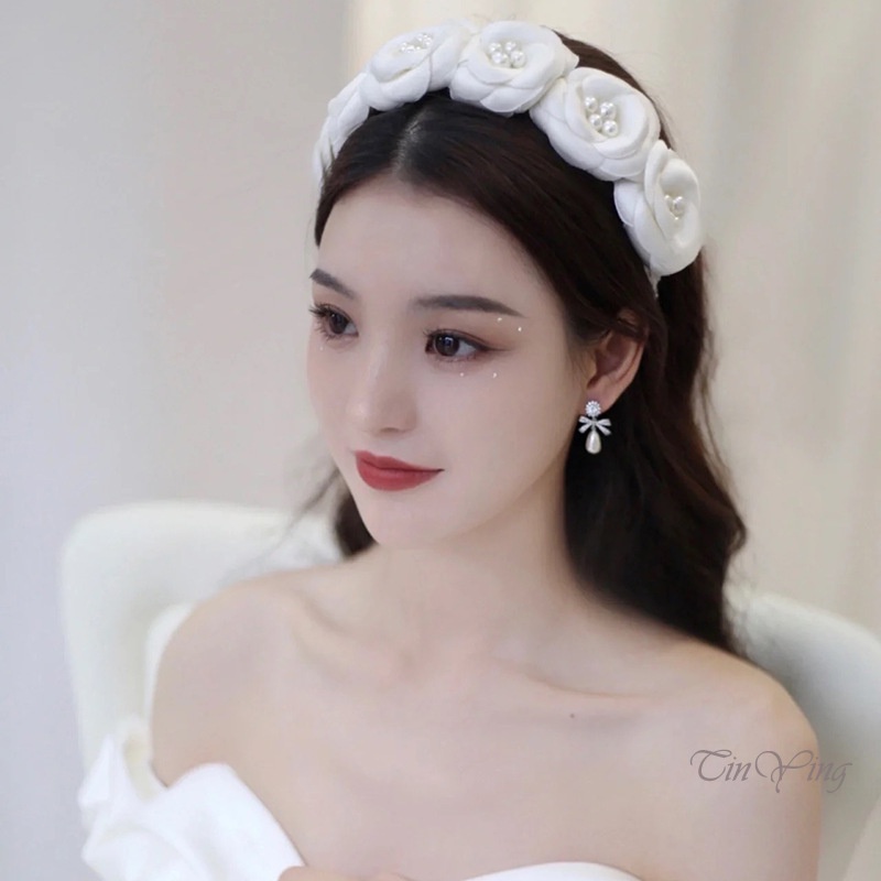 Cài tóc nữ GETNOIVAS đính ngọc trai trang trí thủ công