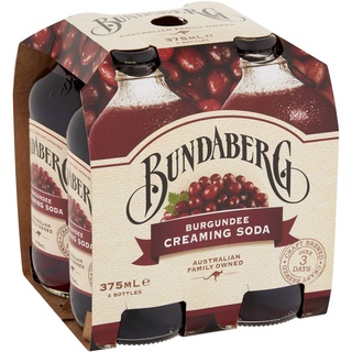 Nước Ép Nho Bundaberg Burgundee Creaming Soda Chai 375ml Thùng 12 Chai