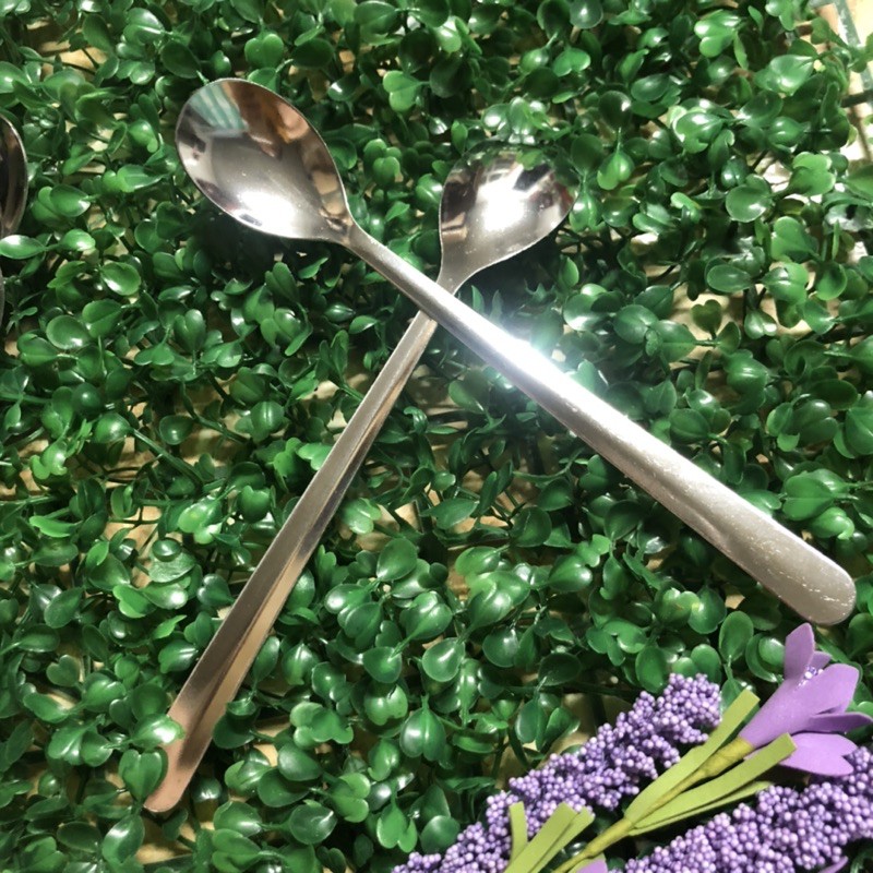 Muỗng inox cafe cán dài 19cm