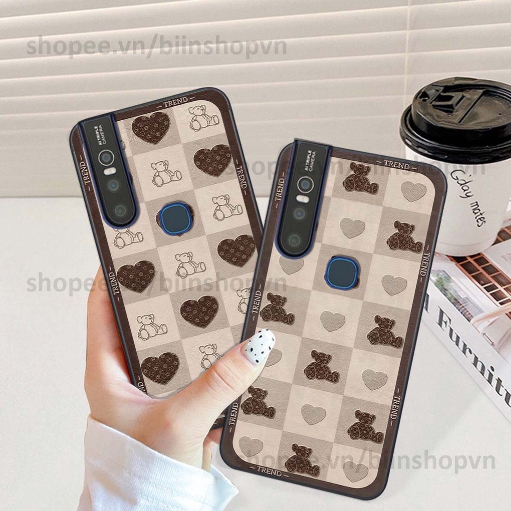 Ốp Vivo V15 / V15 Pro caro trái tim nhiều màu sắc, đầy cá tính, khẳng định phong cách