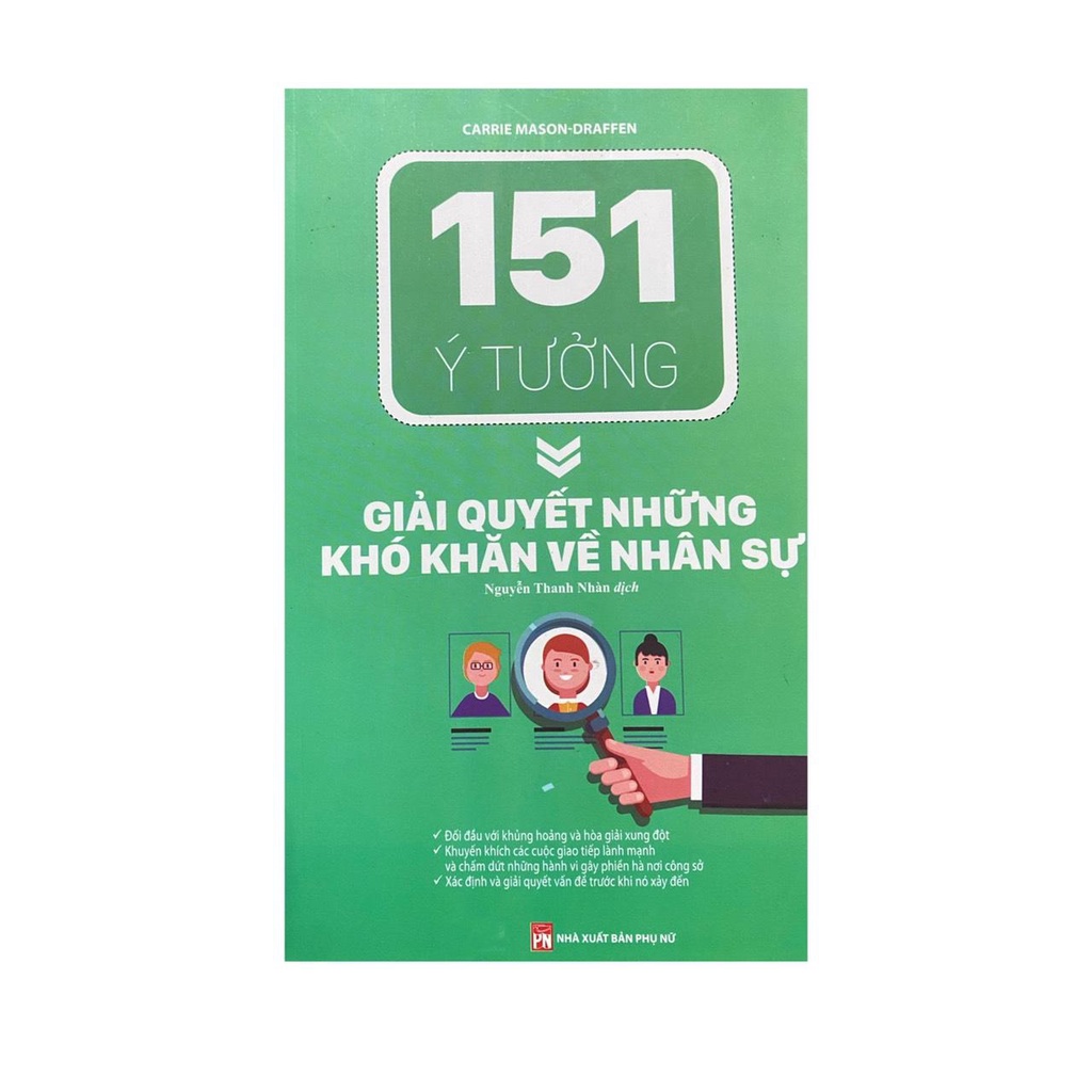 Sách - 151 ý tưởng giải quyết những khó khăn về nhân sự