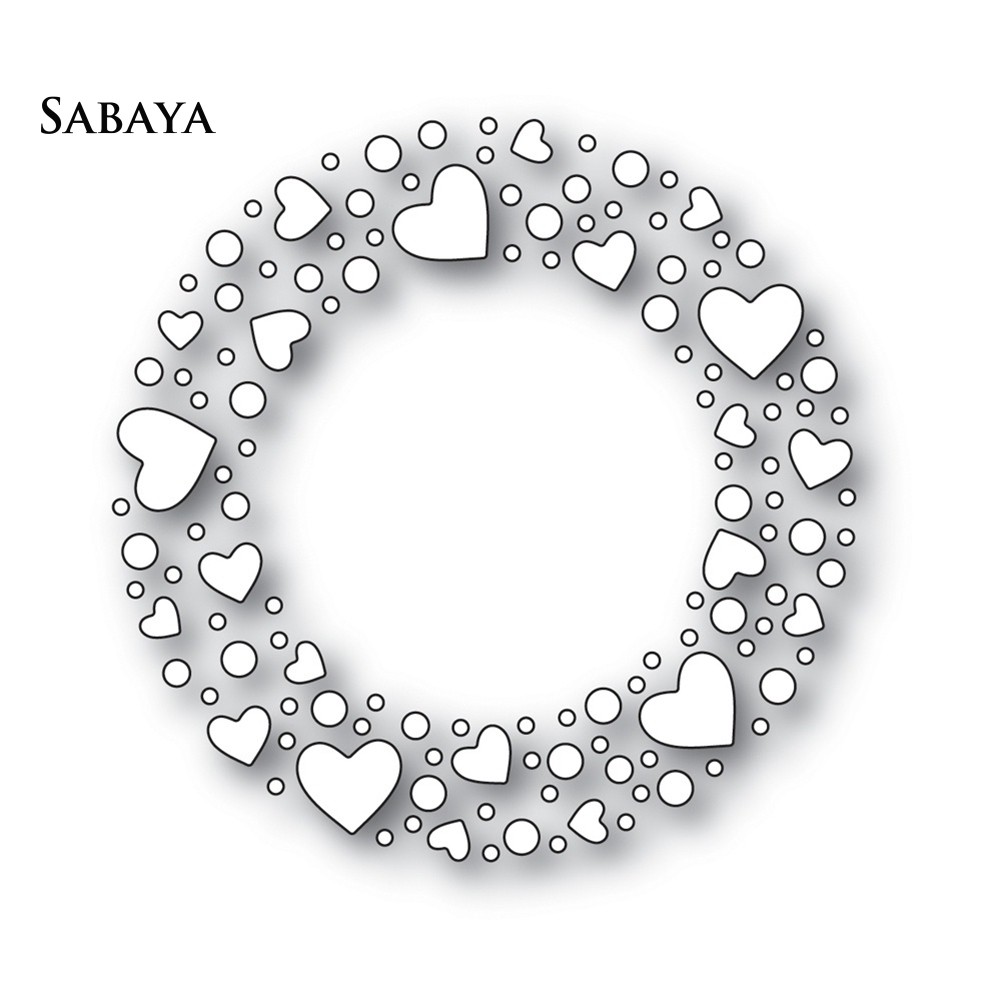 Khuôn cắt giấy thép carbon tạo khung viền tròn cho trang trí scrapbook