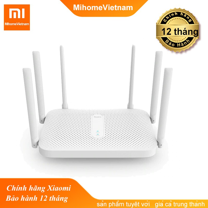 Router Xiaomi Redmi Wifi 6 AC2100 [160Hz ▪ 3000Mbps ▪ Mesh] -Bộ phát Wifi Router Wifi Xiaomi Redmi | BigBuy360 - bigbuy360.vn