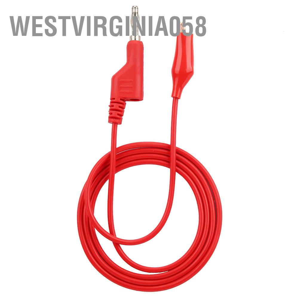 Có thể bán buôn P1044 5 cái 4mm 1m Cắm chuối có thể xếp chồng lên nhau để kẹp thử nghiệm kiểm tra dây cáp cho đồng hồ vạn năng Westvirginia058 Hàng giao ngay