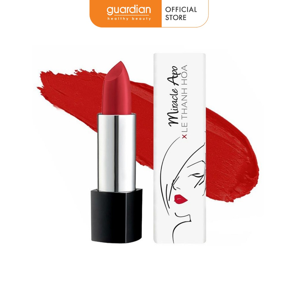 Son lì Miracle Apo Lipstick Matte x Lê Thanh Hòa Majestic - Đỏ nhung 4g